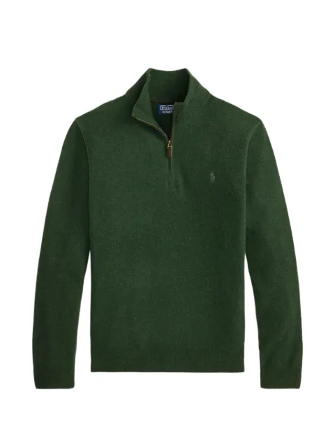 Polo Ralph Lauren Bestickter Pullover mit Viertelreißverschluss