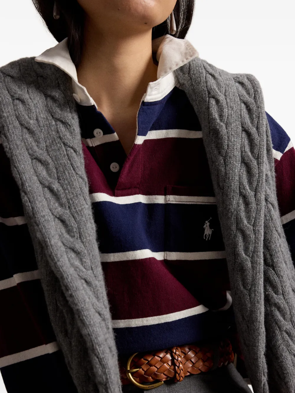 Polo Ralph Lauren Gestreepte polotop Rood