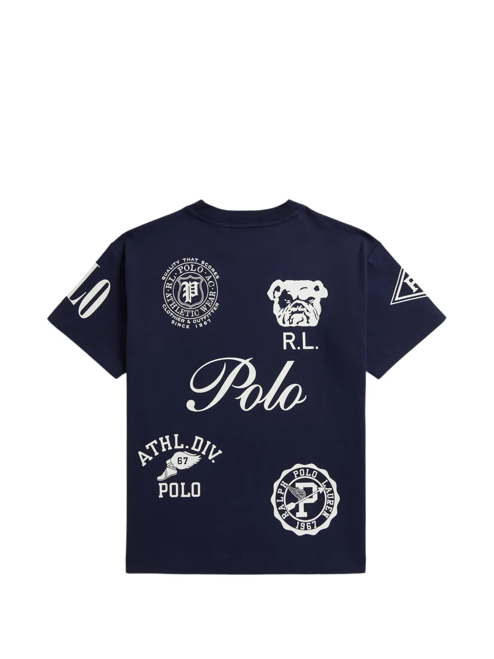 POLO RALPH LAUREN KIDS Big Fit T-shirt met logo-print Blauw