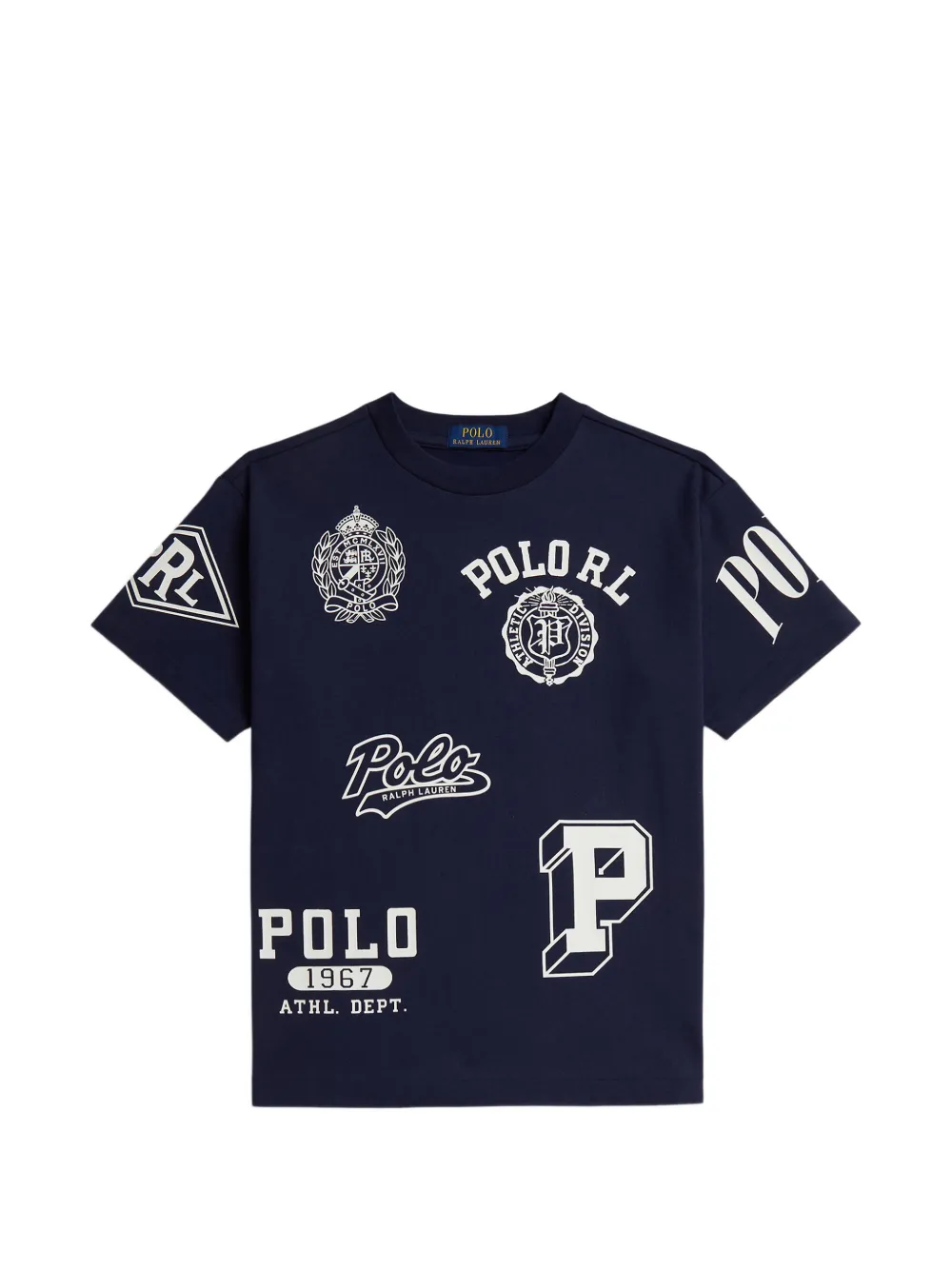 POLO RALPH LAUREN KIDS T-shirt Big Fit con logo - Blu