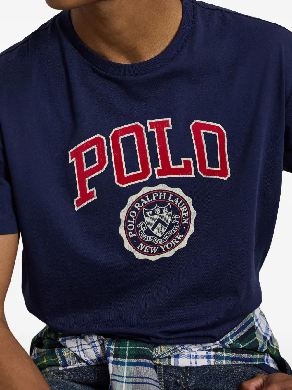 Polo Ralph Lauren Gesmockt T-shirt met logoprint Blauw