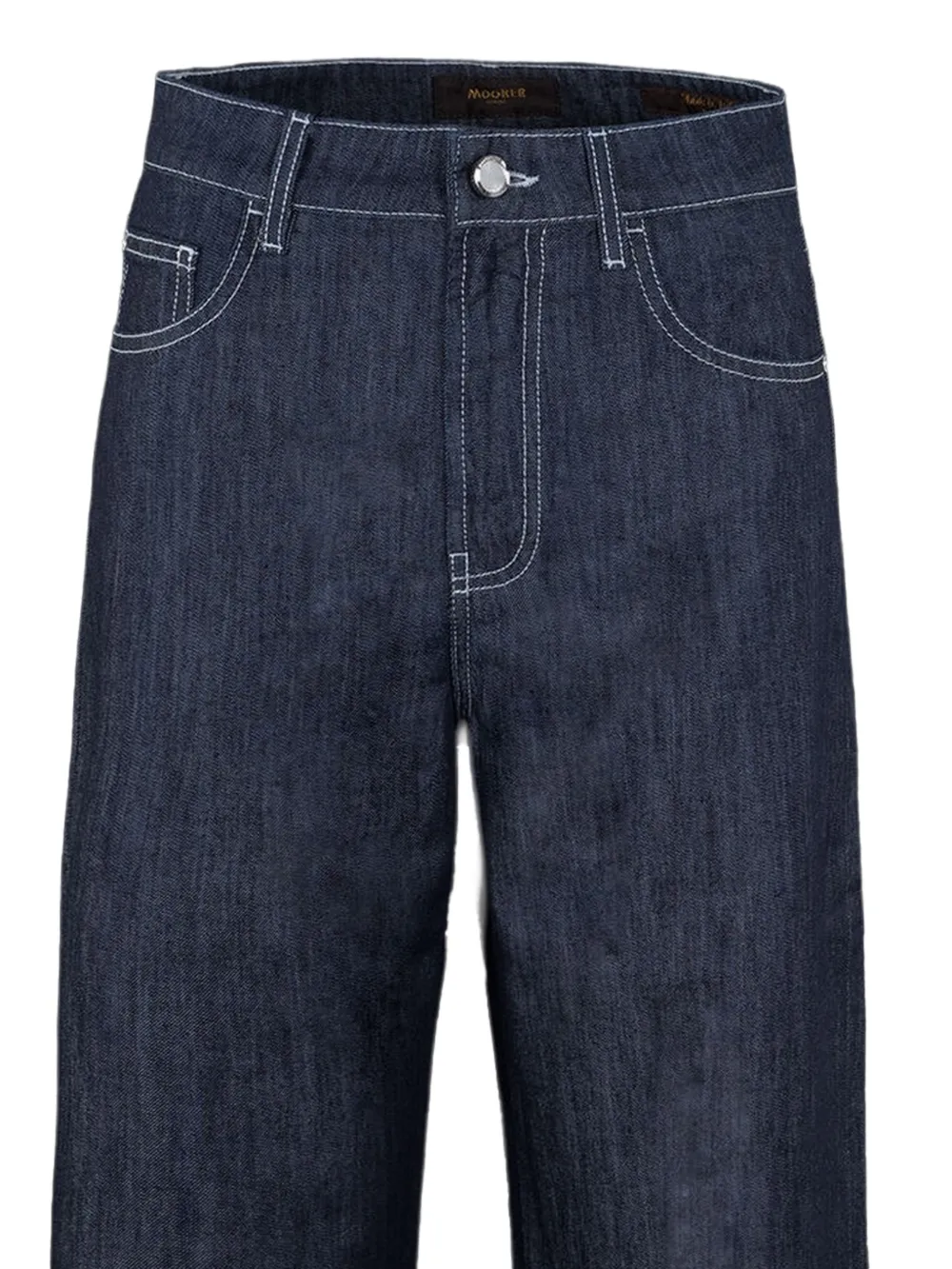 Moorer Zaira jeans met vijf zakken Blauw