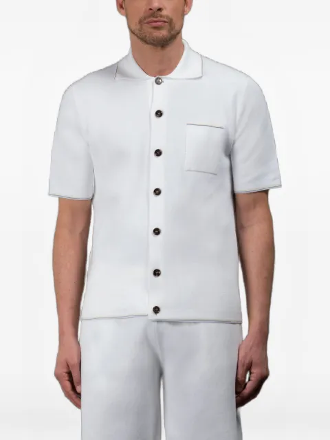 Moorer Kenith chest-pocket short-sleeve shirt
