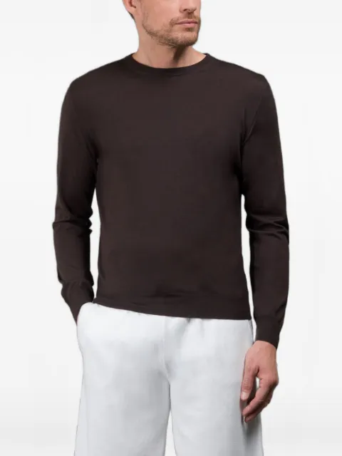 Moorer Orvieto round-neck long-sleeve sweater