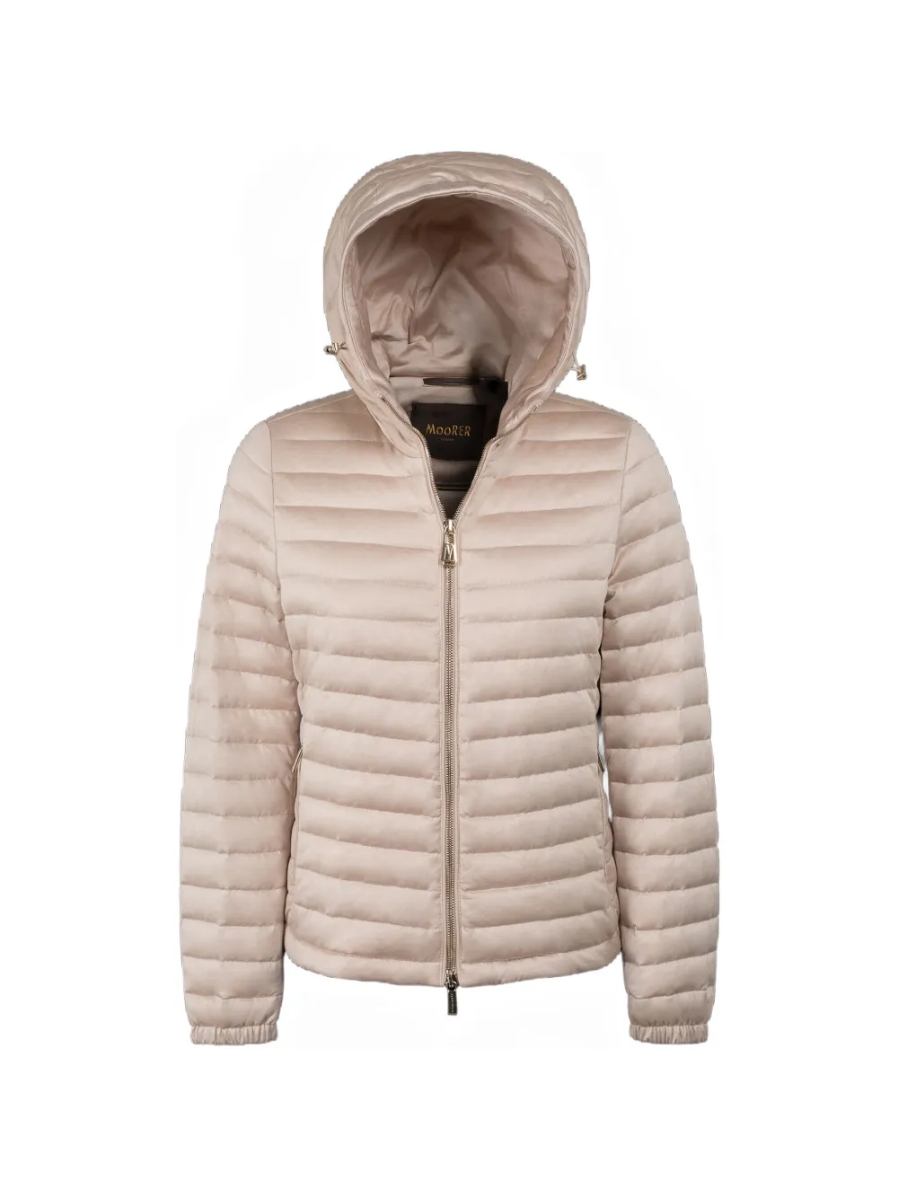 Moorer Julay-Jcw quilted hooded cotton jacket - Toni neutri