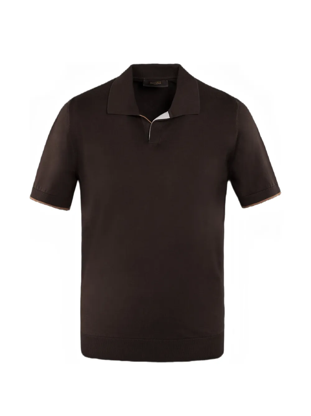 Moorer Vernon-Lsp polo shirt - Braun