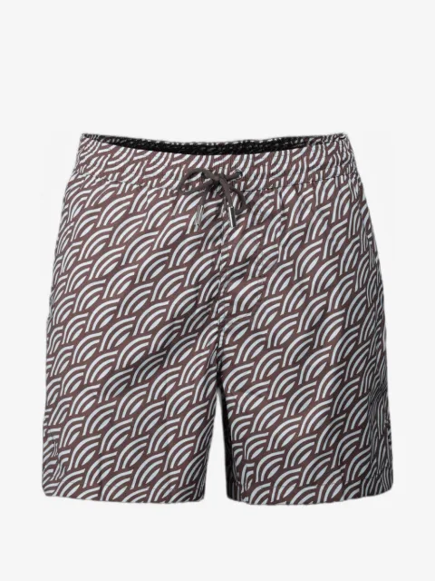 Moorer Portofino geometric-print swim shorts