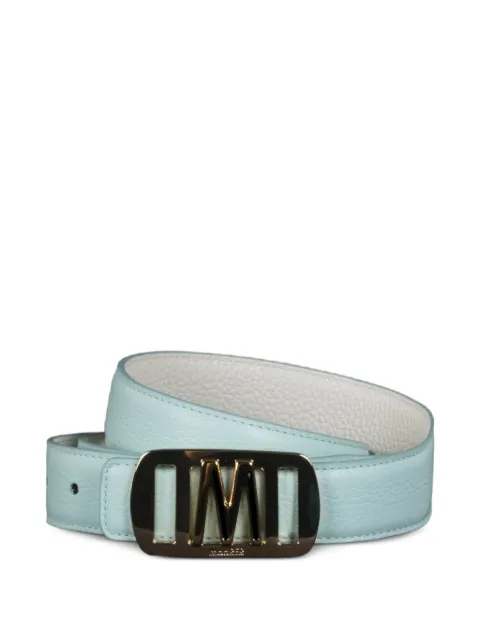 Moorer Hepsie reversible rectangular-buckle leather belt