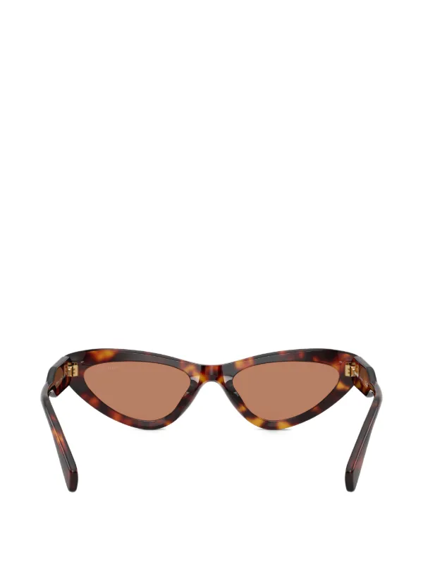 Miu Miu Eyewear cat-eye Frame Sunglasses | Brown | FARFETCH JO