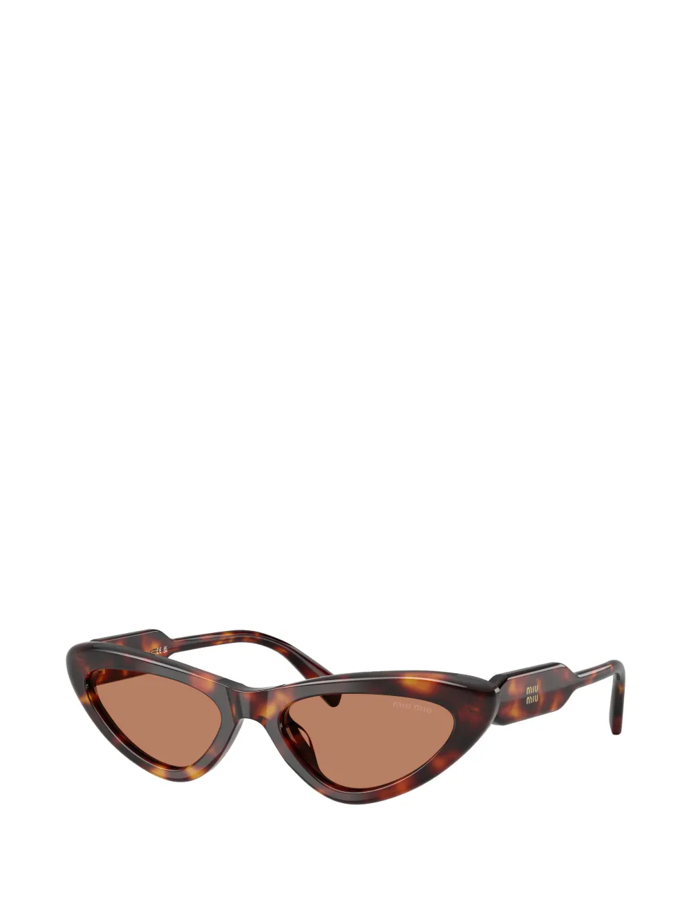 Miu Eyewear Zonnebril met cat-eye montuur Bruin