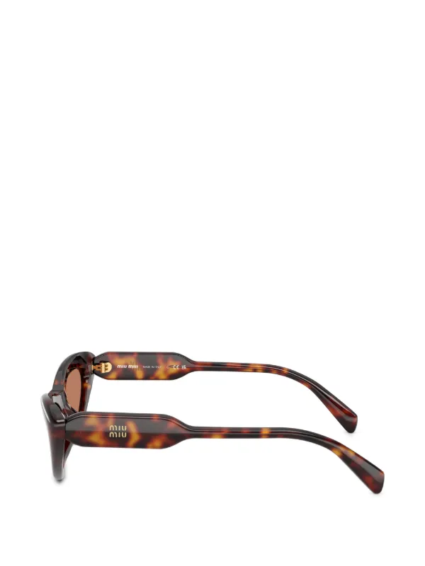 Miu Miu ブラウン キャットアイ サングラス Miu Miu Eyewear cat-eye Frame Sunglasses | Brown | FARFETCH JO