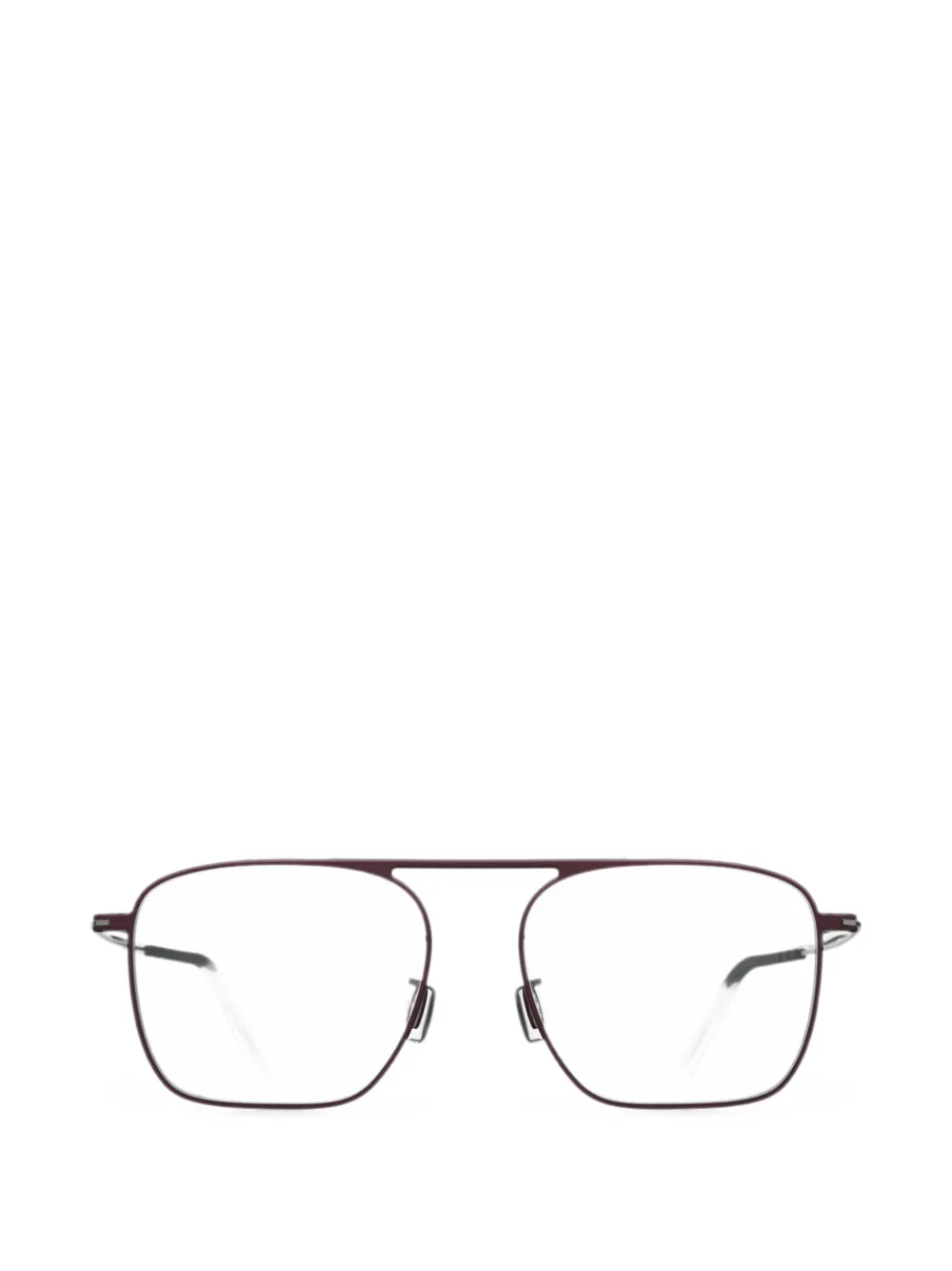 Blackfin Palisades rectangle-frame glasses - Rosso