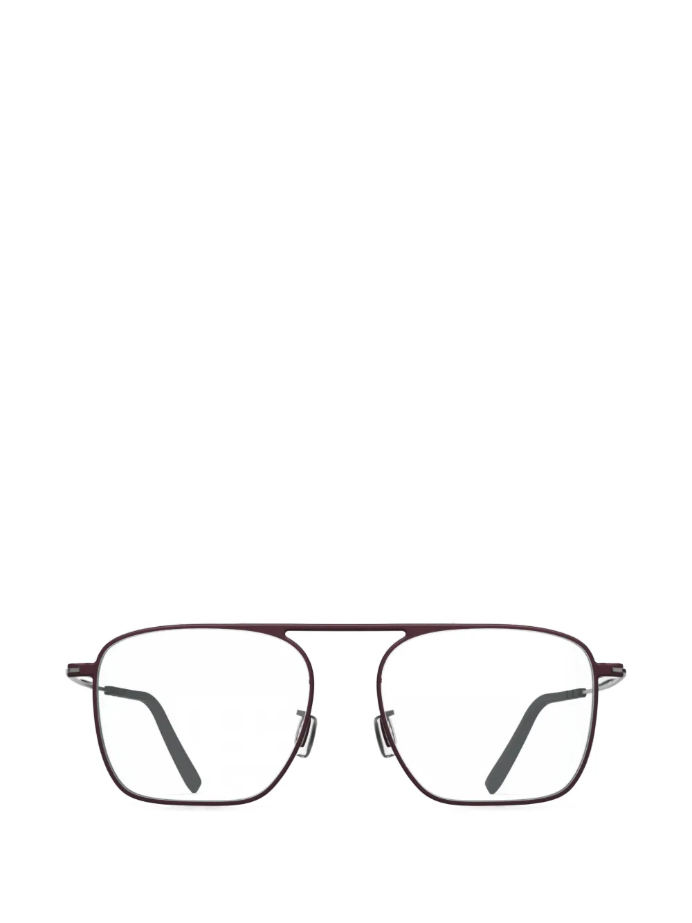 Blackfin Palisades rectangle-frame glasses - Rosso