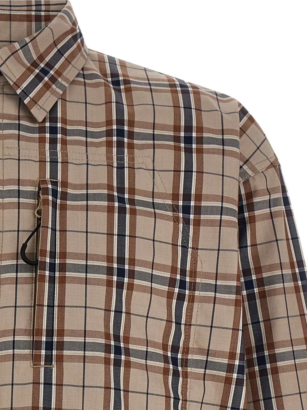 Comme des Garçons Homme Geruit shirtjack Beige