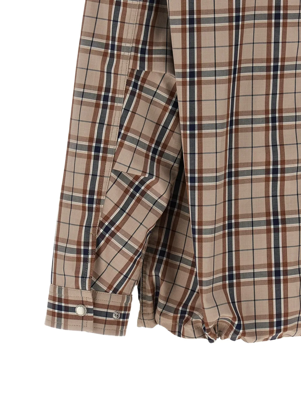Comme des Garçons Homme Geruit shirtjack Beige