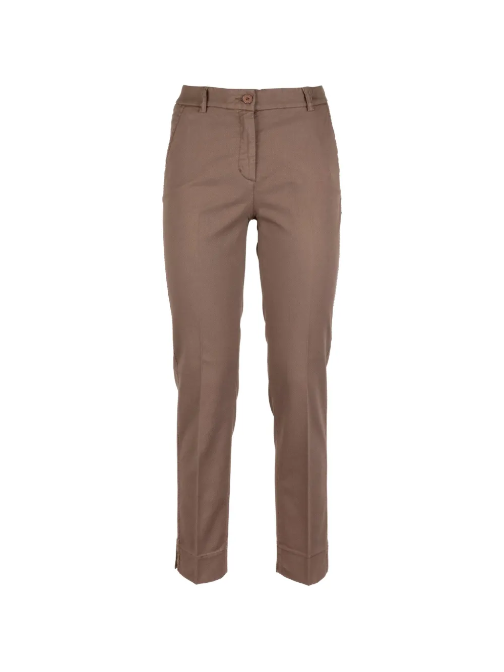Via Masini 80 slim-cut trousers - Braun