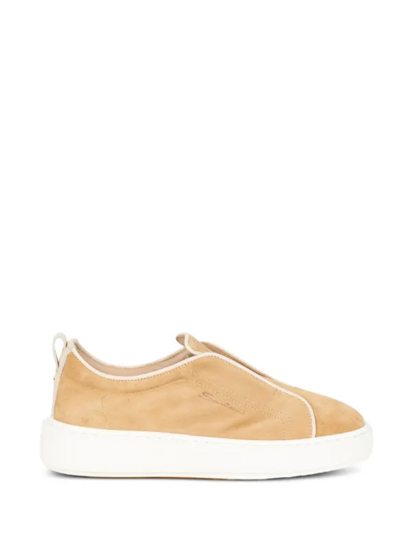 Santoni Slop-on Sneakers in Neutrals