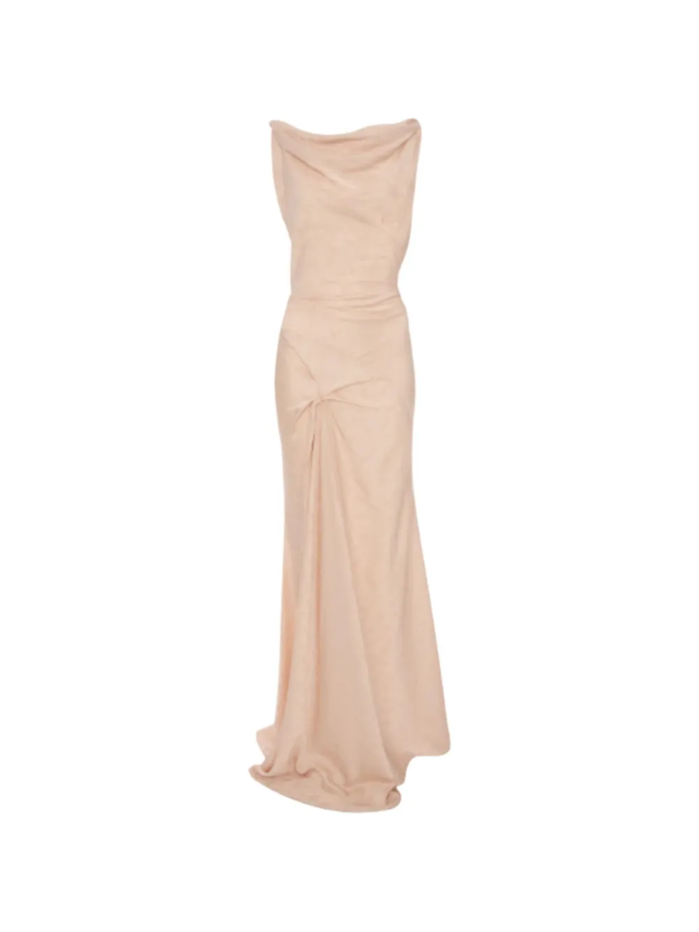 Victoria Beckham Posy cowl-neck maxi dress - Toni neutri