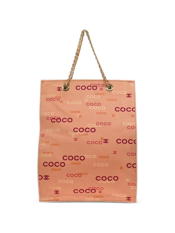 Chanel Pre-owned 2002 Coco Tote Bag in Pink