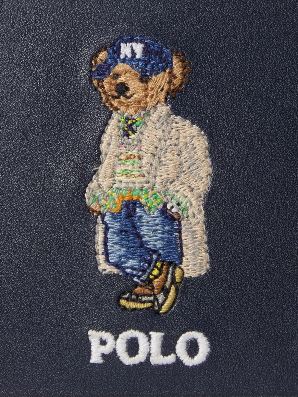 Polo Ralph Lauren Polo Bear leren pasjeshouder Blauw