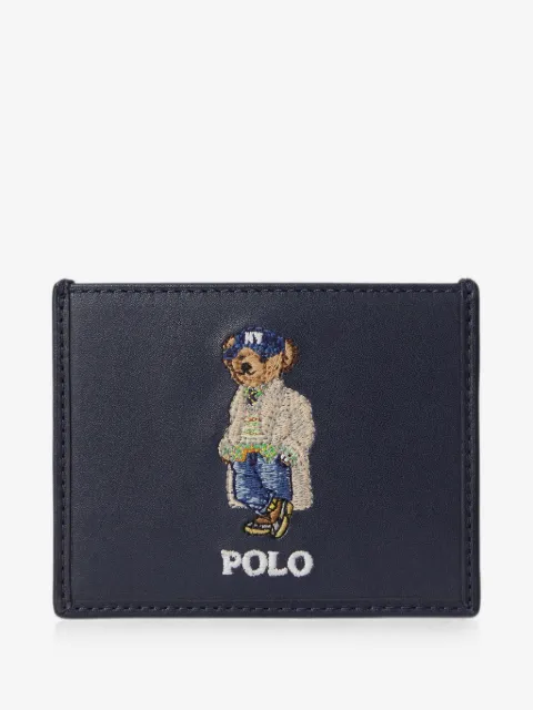 Polo Ralph Lauren tarjetero Polo Bear de piel