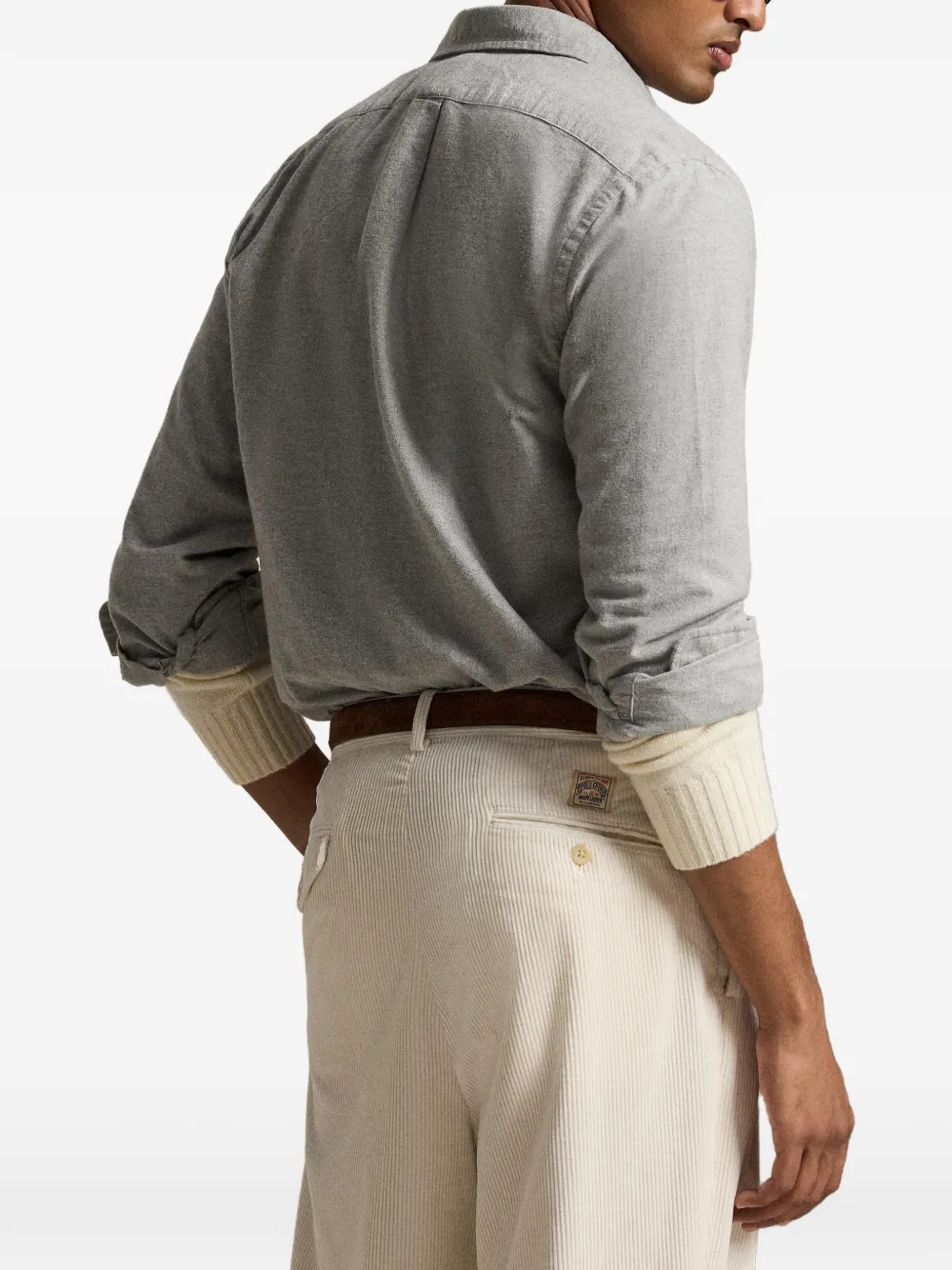Polo Ralph Lauren Overhemd met geborduurd logo Grijs