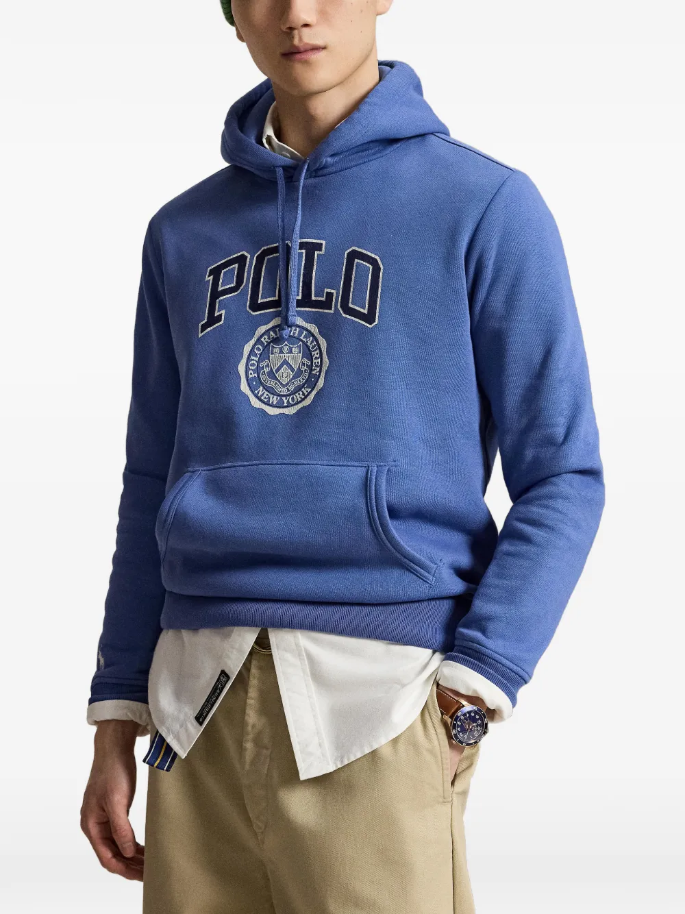Polo Ralph Lauren Hoodie met logodetail Blauw