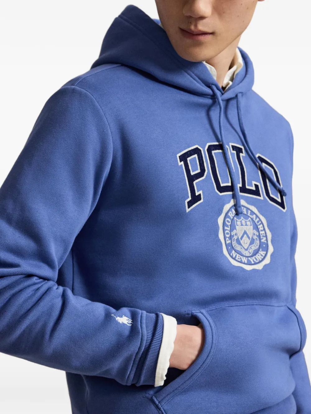 Polo Ralph Lauren Hoodie met logodetail Blauw