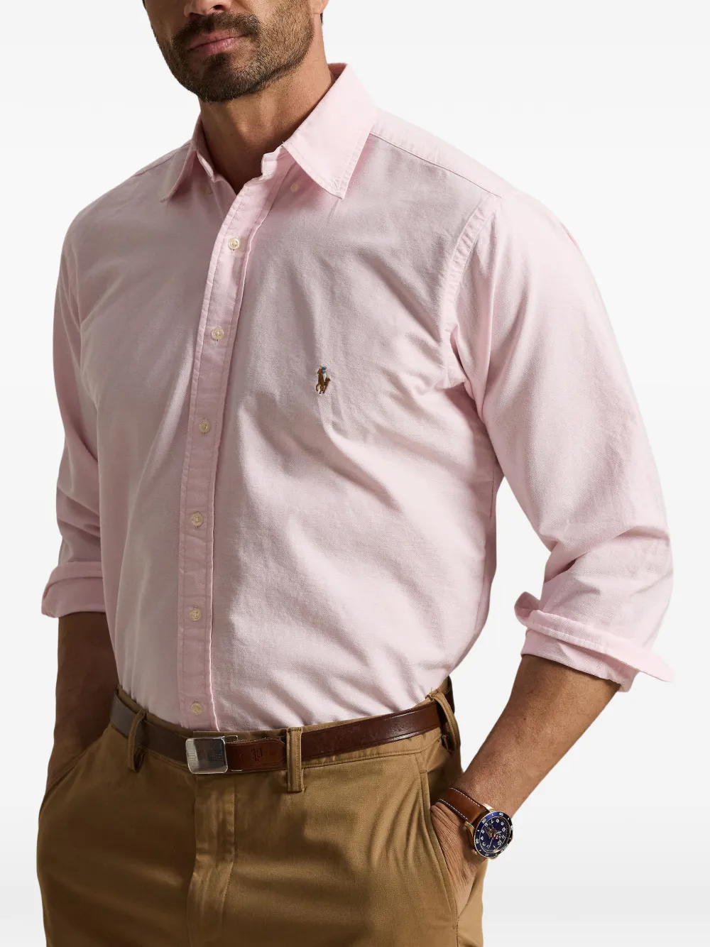 Polo Ralph Lauren Oxford overhemd met Pony-borduurwerk Roze