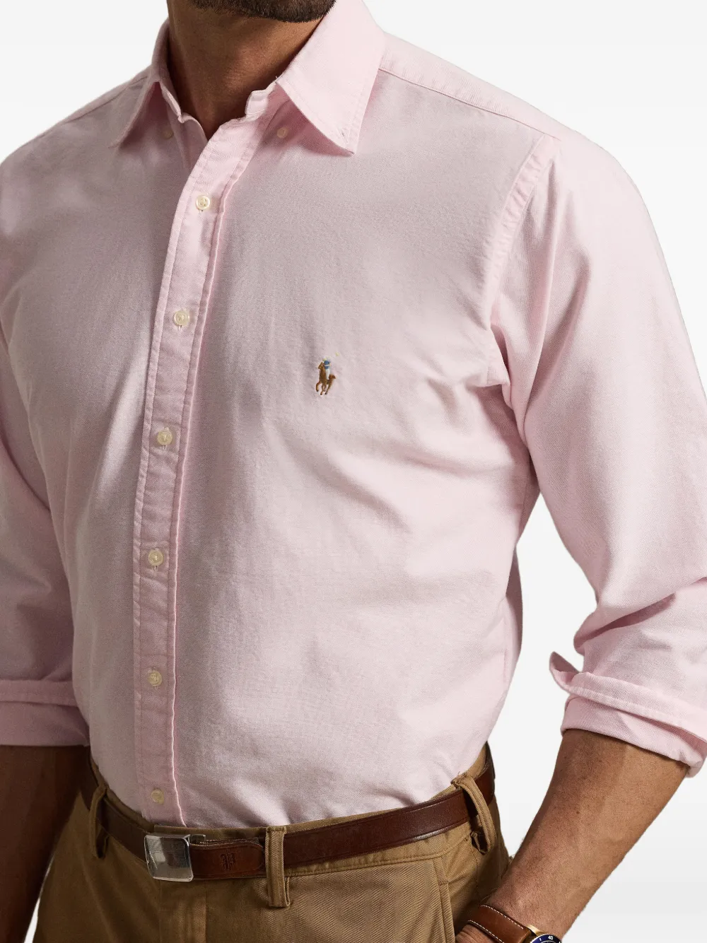 Polo Ralph Lauren Oxford overhemd met Pony-borduurwerk Roze