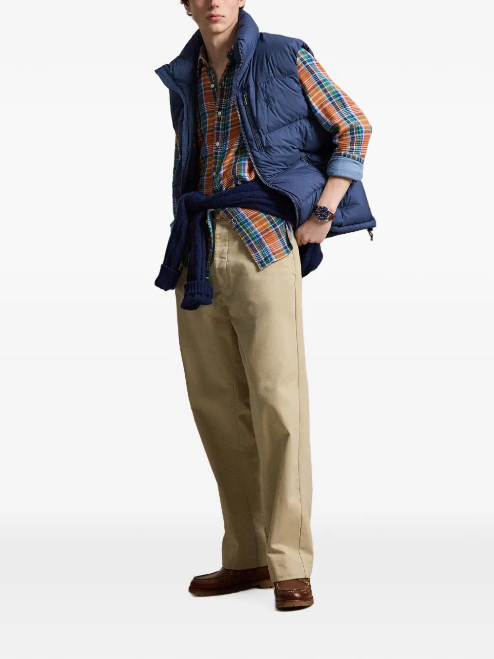 Polo Ralph Lauren Custom Fit geruit overhemd Oranje