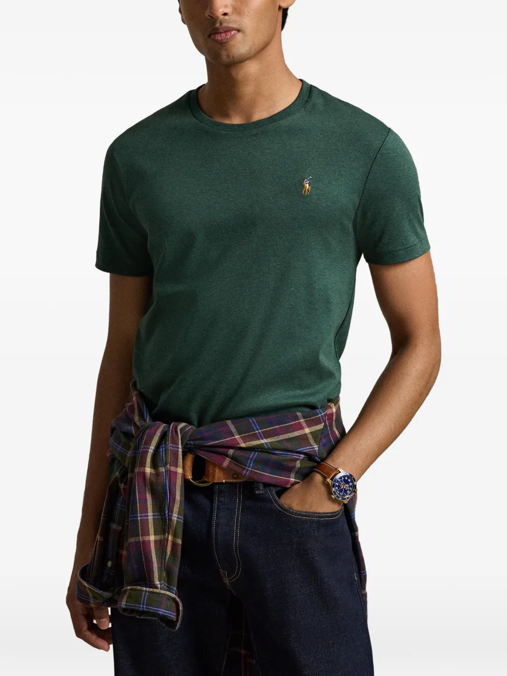 Polo Ralph Lauren Katoenen T-shirt met borduurwerk Groen