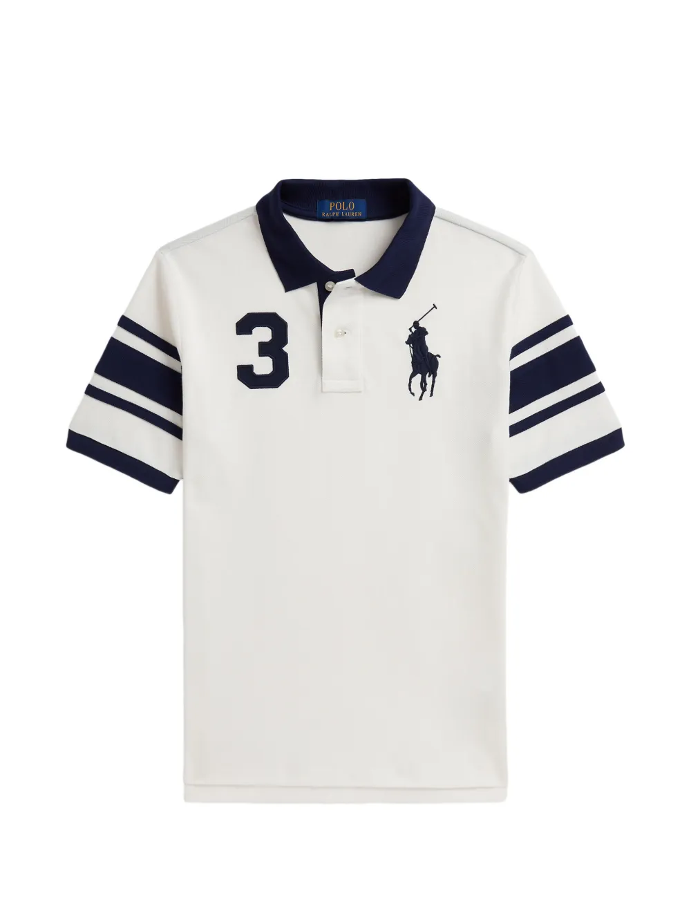 POLO RALPH LAUREN KIDS Polo Pony in rete di cotone - Bianco