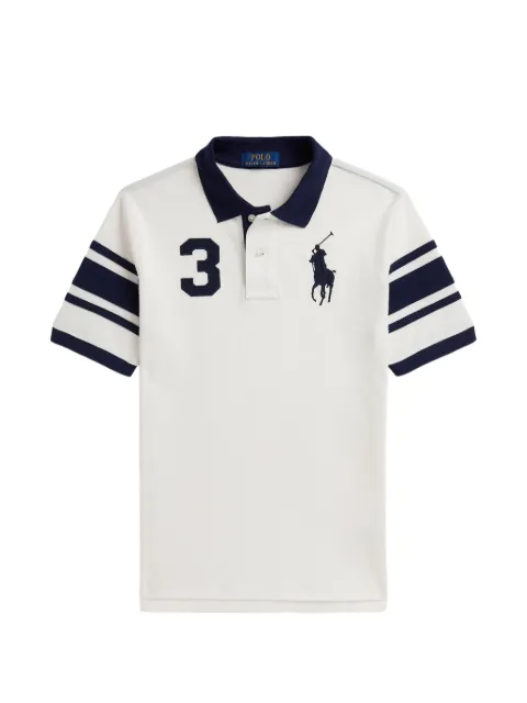POLO RALPH LAUREN KIDS Big Pony cotton mesh polo shirt