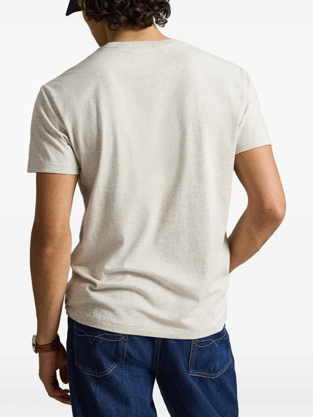 Polo Ralph Lauren Slim-fit T-shirt met logo Grijs