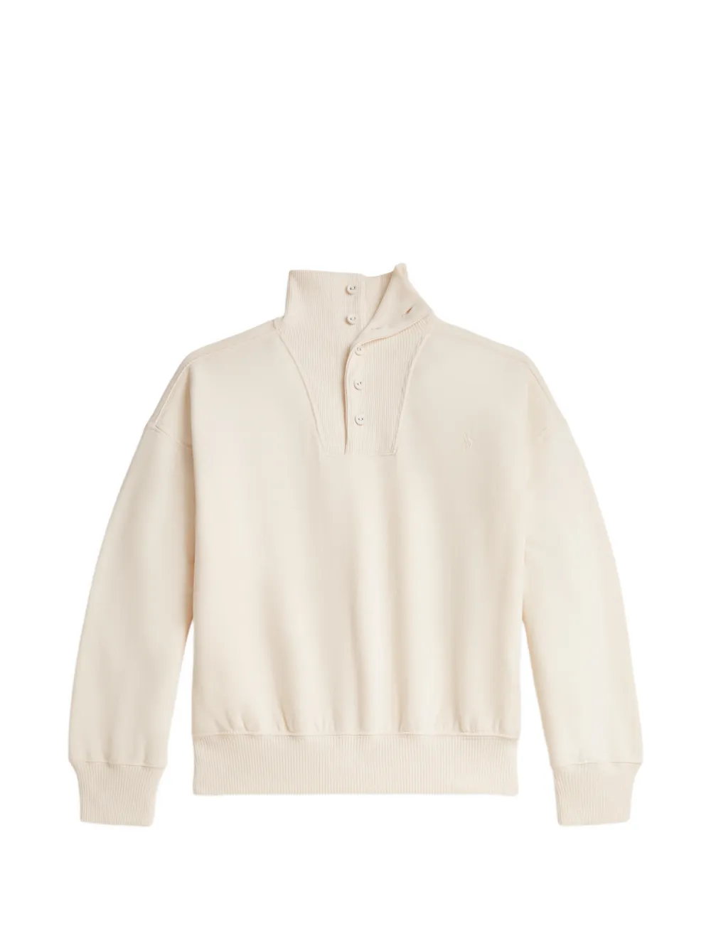 POLO RALPH LAUREN KIDS Felpa con scollo a imbuto - Bianco