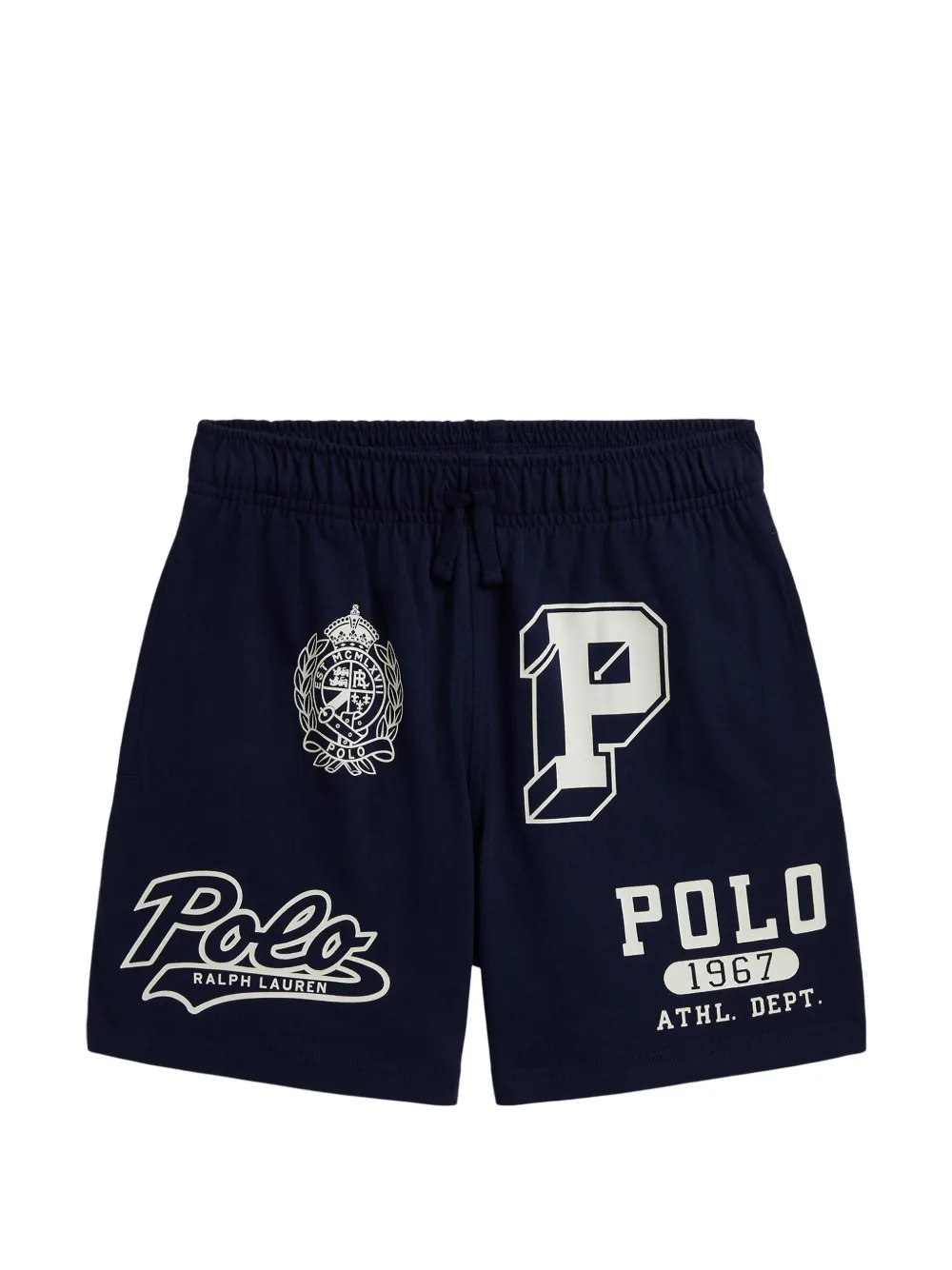 POLO RALPH LAUREN KIDS Shorts met logoprint Blauw