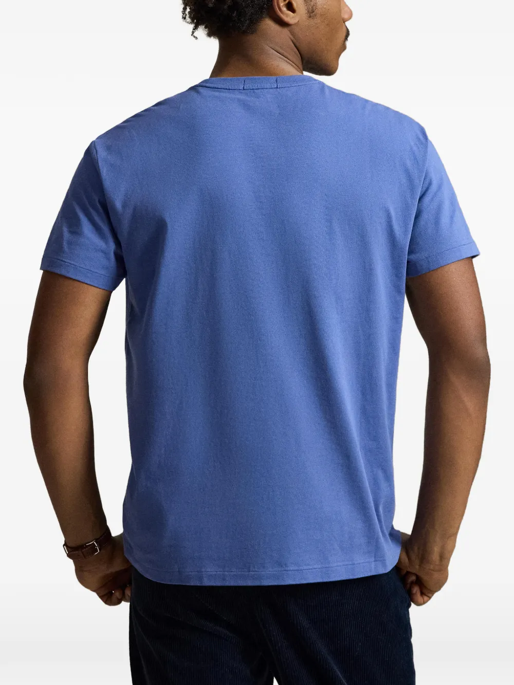Polo Ralph Lauren T-shirt met logoprint en wapenschild Blauw