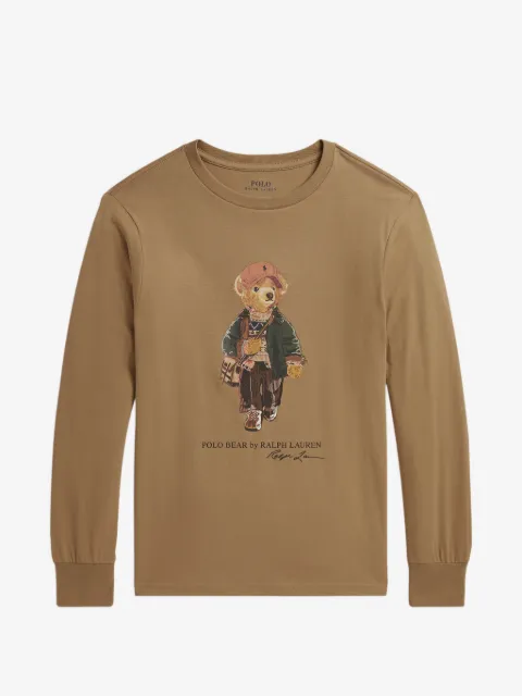 POLO RALPH LAUREN KIDS playera con motivo Polo Bear