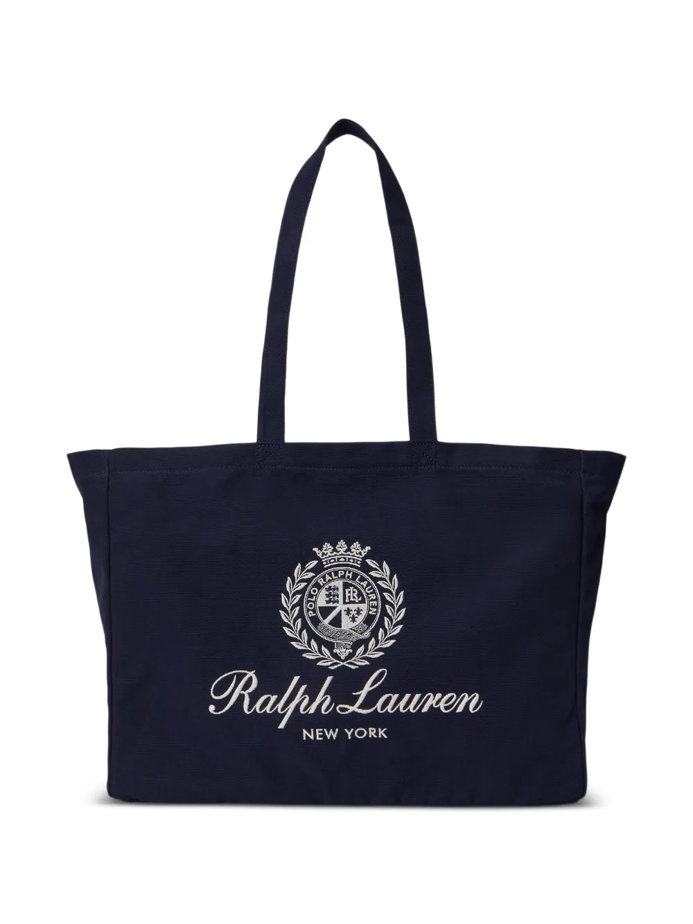 Polo Ralph Lauren Borsa tote in tela con logo ricamato - Blu