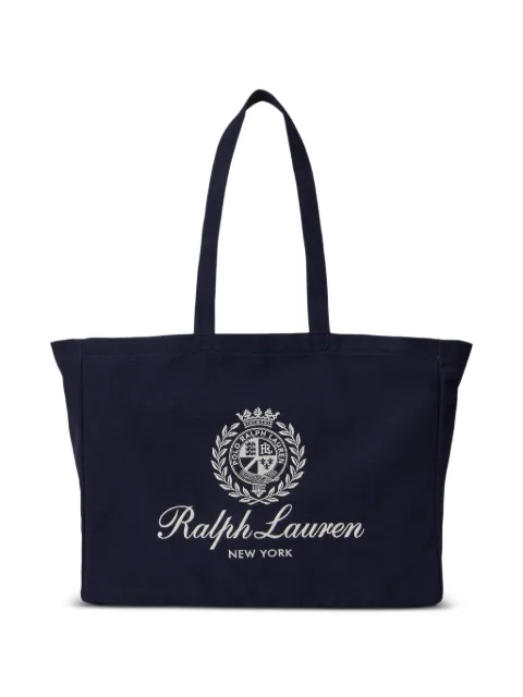 Polo Ralph Lauren logo-embroidered canvas tote bag