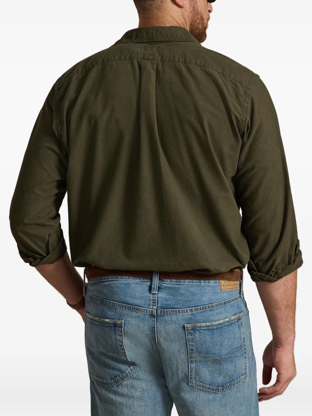 Polo Ralph Lauren Oxford overhemd met geverfd effect Groen