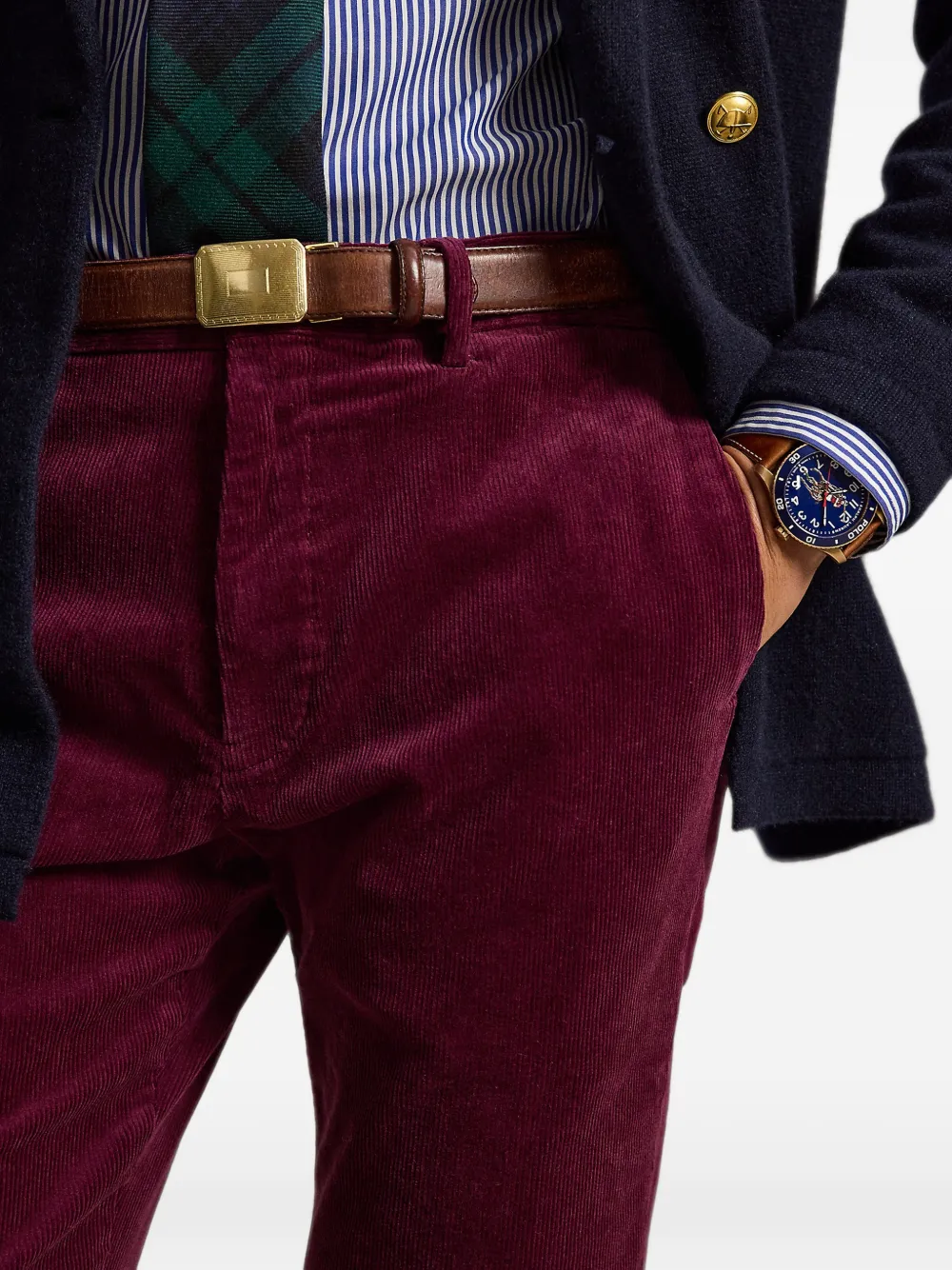 Polo Ralph Lauren Andover slim-fit stretch broek Rood