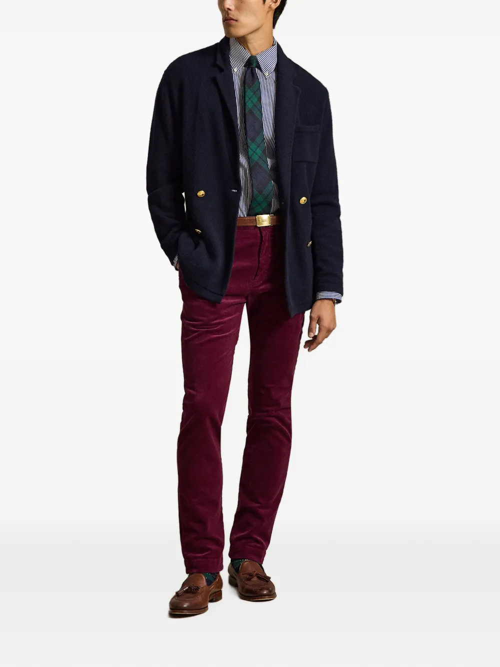 Polo Ralph Lauren Andover slim-fit stretch broek Rood