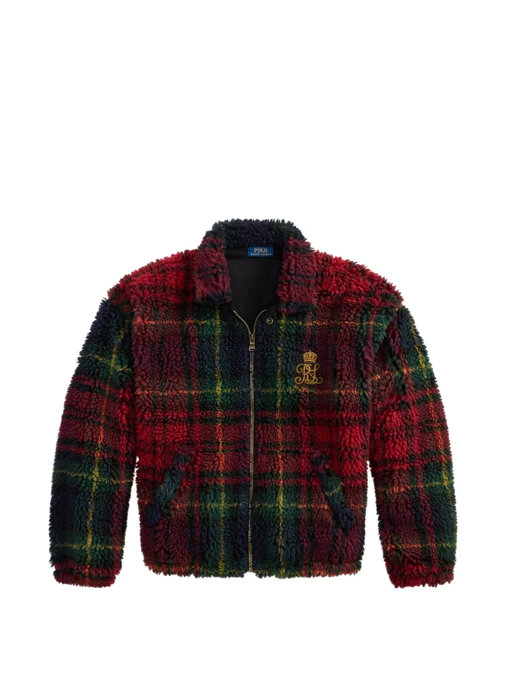 Polo Ralph Lauren tartan fleece sweater - Rosso