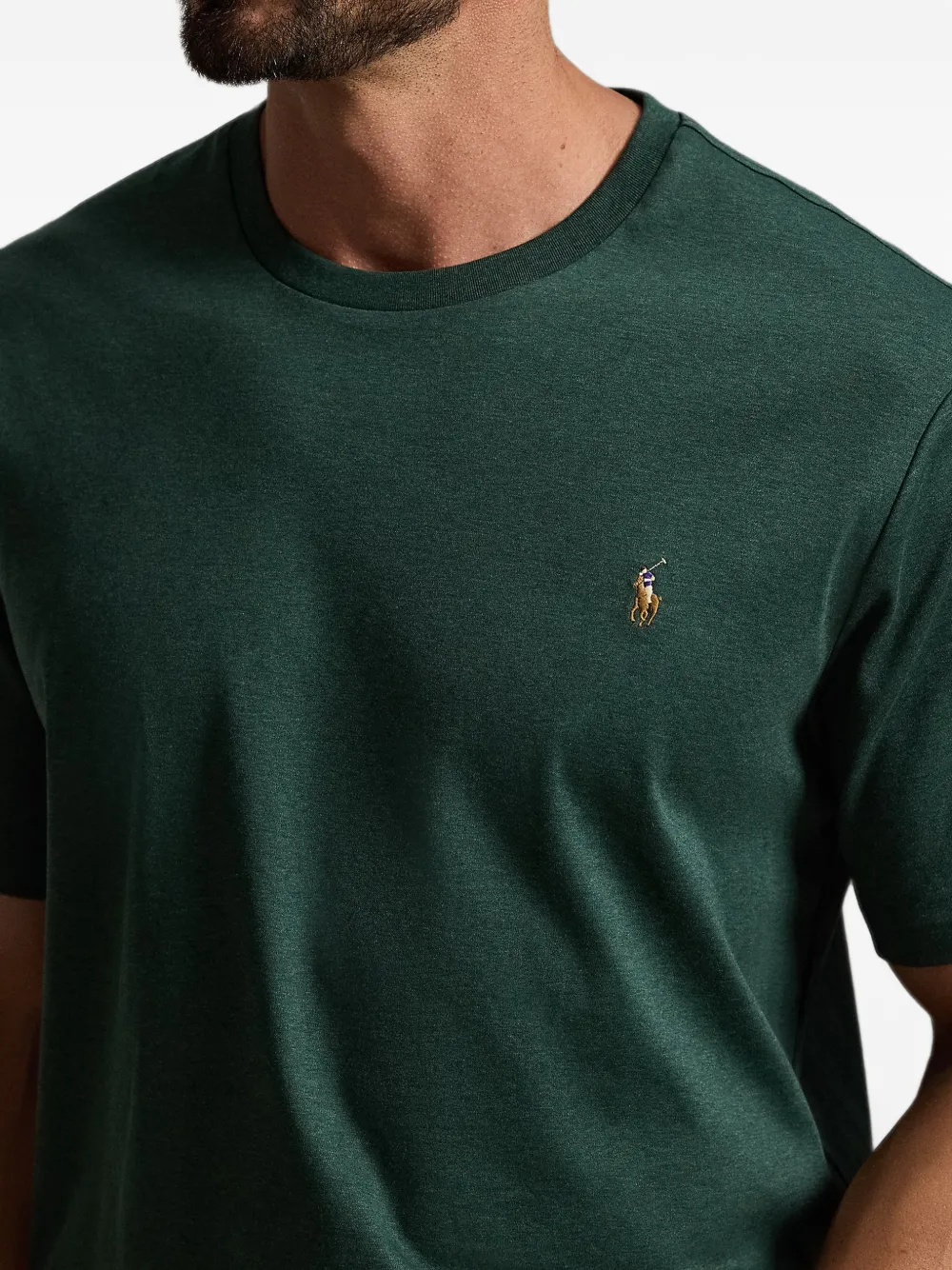Polo Ralph Lauren Zachte katoenen T-shirt met ronde hals Groen