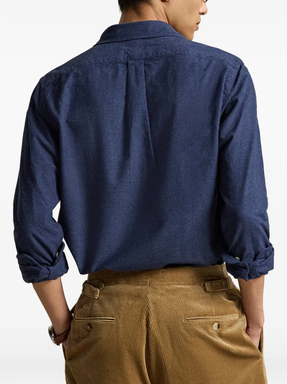 Polo Ralph Lauren Custom-Fit Oxford overhemd met kraag Blauw