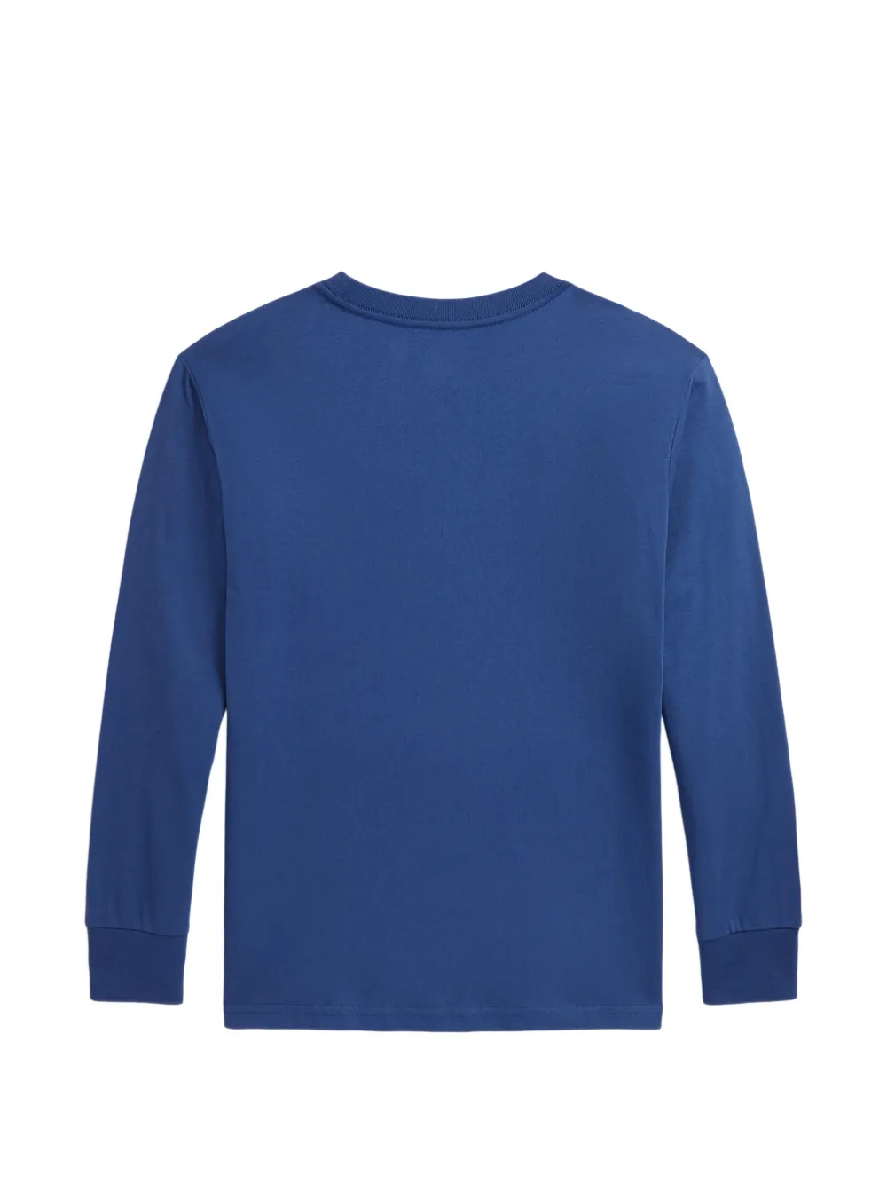 POLO RALPH LAUREN KIDS embroidered Pony long-sleeve T-shirt Blauw
