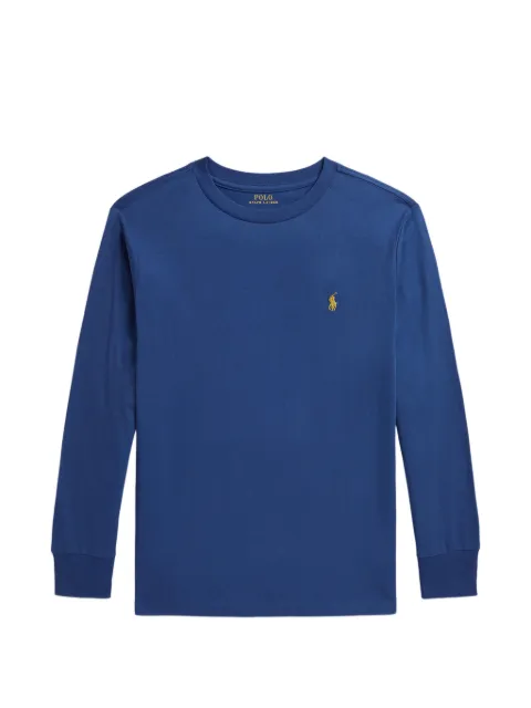 POLO RALPH LAUREN KIDS langærmet T-shirt med Pony-broderi