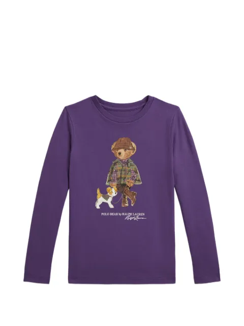 POLO RALPH LAUREN KIDS Polo Bear cotton sweatshirt